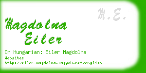 magdolna eiler business card